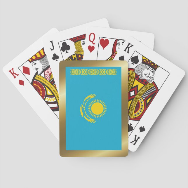 Kazakhstan Flag Playing Cards (Back)