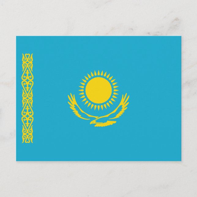 Kazakhstan Flag Postcard (Front)