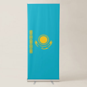 Kazakhstan flag retractable banner