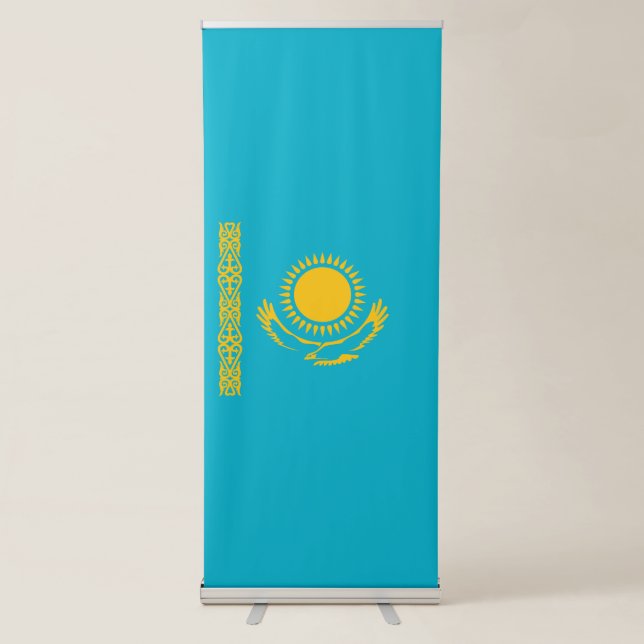 Kazakhstan flag retractable banner (Front)