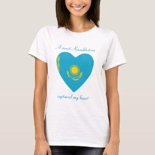Kazakhstan Flag Sweetheart T-Shirt