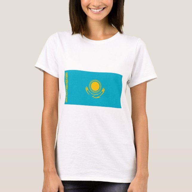 Kazakhstan Flag T-Shirt (Front)