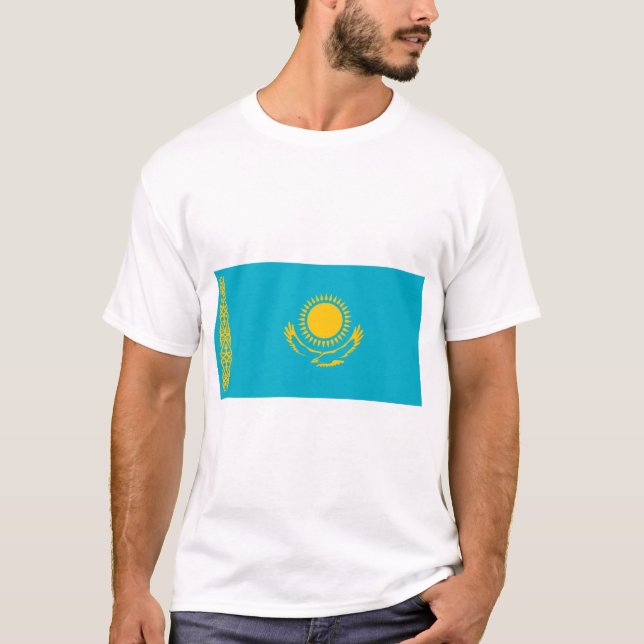 Kazakhstan Flag T-Shirt (Front)
