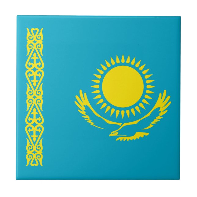 Kazakhstan Flag Tile (Front)