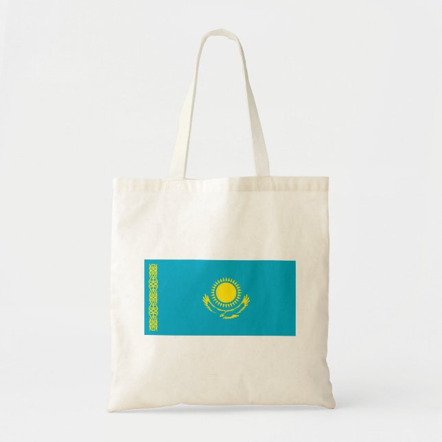 Kazakhstan Flag Tote Bag (Front)