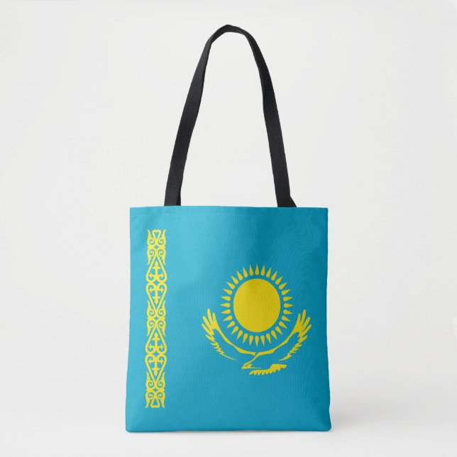 Kazakhstan Flag Tote Bag (Front)