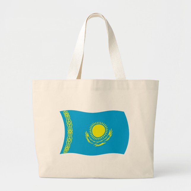 Kazakhstan Flag Tote Bag (Front)
