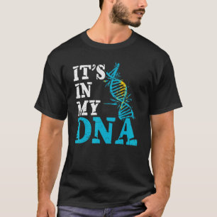 Kazakhstan Its In My Dna Kazakhstani Flag Kazakh T-Shirt