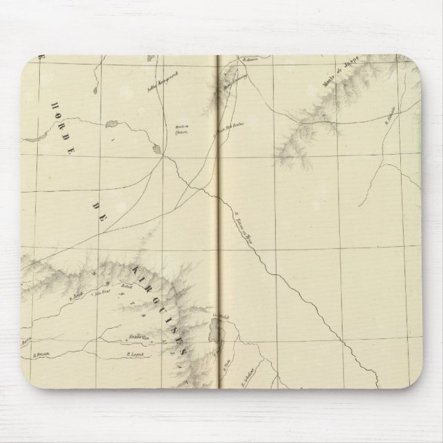 Kazakhstan, Kyrgyzstan Mouse Mat (Front)