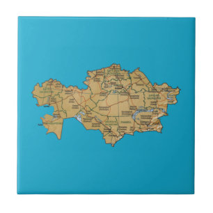 Kazakhstan Map Tile
