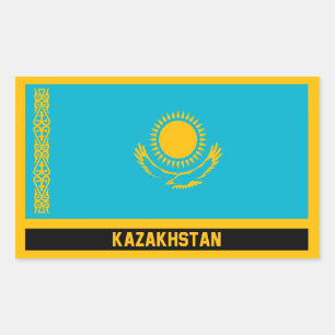 Kazakhstan Rectangular Sticker