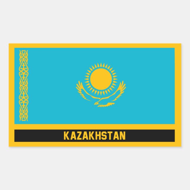 Kazakhstan Rectangular Sticker (Front)