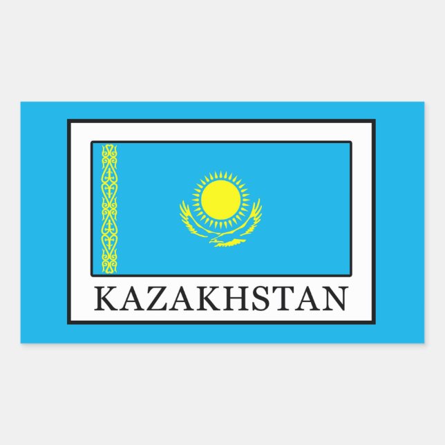 Kazakhstan Rectangular Sticker (Front)