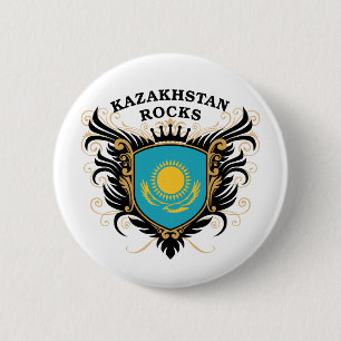 Kazakhstan Rocks 6 Cm Round Badge