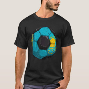 Kazakhstan Soccer Kazakhs Flag Boys Mens Kids T-Shirt