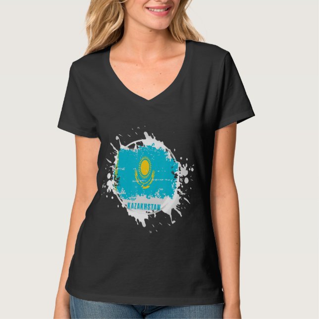 Kazakhstan Splash T-Shirt (Front)