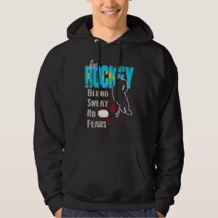 Kazakhstan Supporter Blood Sweat No Fears Ice Hock Hoodie