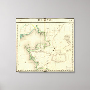 Kazakhstan, Uzbekistan Canvas Print