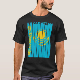 Kazakhstan Vintage Kazakh Flag Vacation T-Shirt