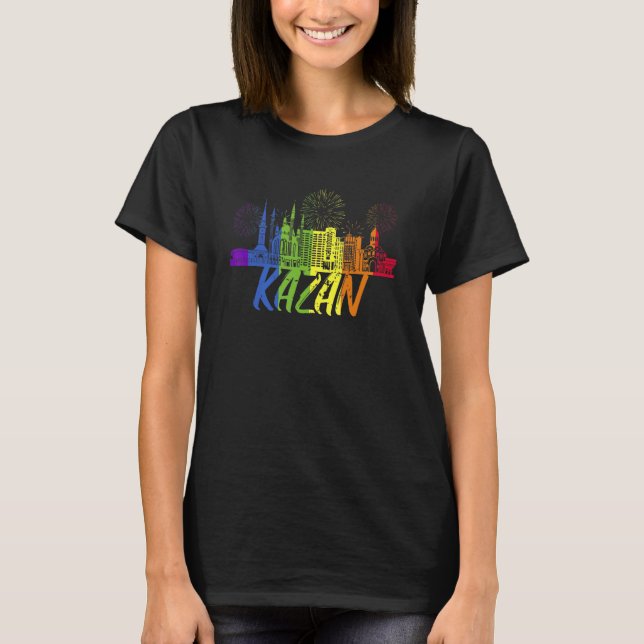 Kazan Pride Skyline  Pride Parade Kazan T-Shirt (Front)