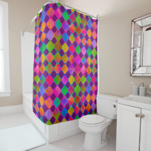 Kazbar Colour Deep Purple Shower Curtain