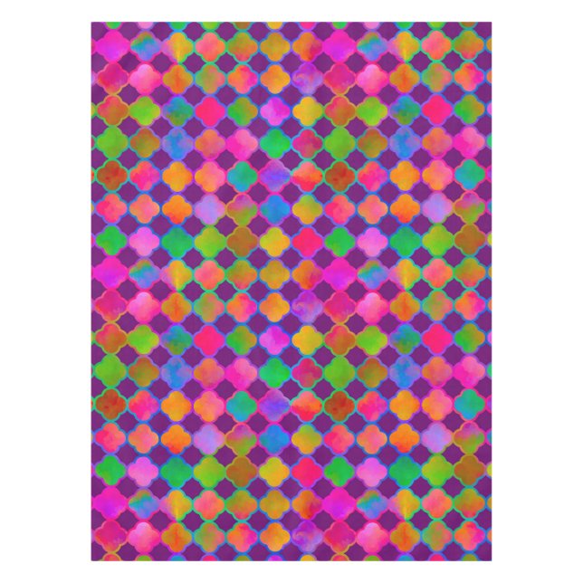 Kazbar Colour Deep Purple Tablecloth (Front)