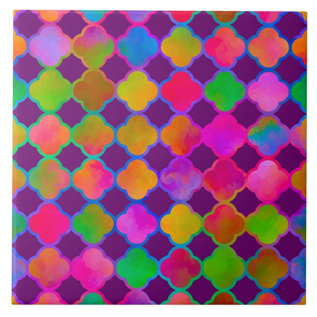 Kazbar Colour Deep Purple Tile (Front)