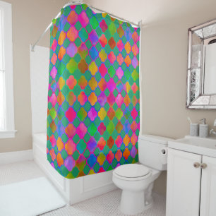 Kazbar Colour Sea Green Shower Curtain