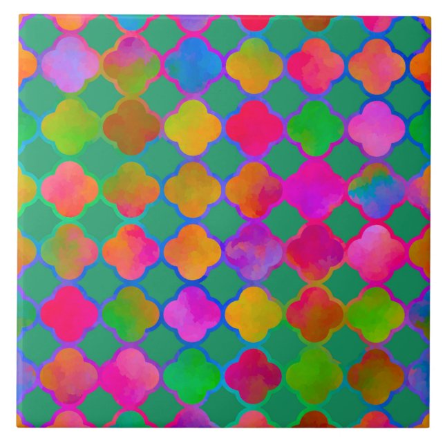 Kazbar Colour Sea Green Tile (Front)