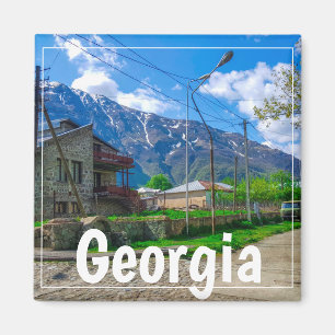 Kazbegi Stepantsminda Georgia Caucuses Mountains Magnet