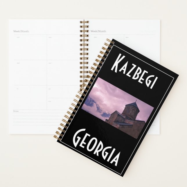 Kazbegi Stepantsminda Georgia Caucuses Mountains Planner (Display)