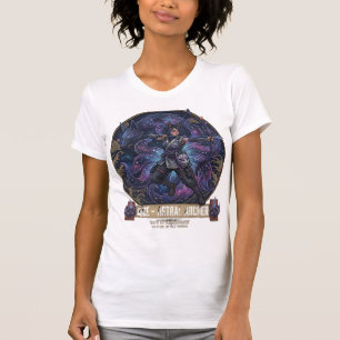 Kaze: The Astral Kitsune Archer - Neo-Traditional T-Shirt