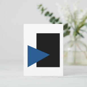 Kazimir Malevich Blue Triangle And Black Rectangle Postcard