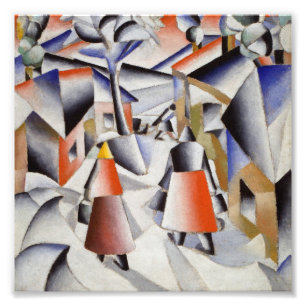 Kazimir Malevich - Morning In The Village Photo Print