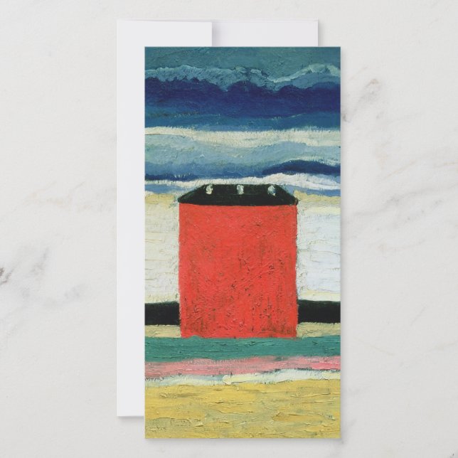 Kazimir Malevich - Red House Holiday Card (Front)