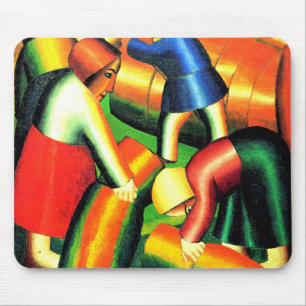 Kazimir Malevich--Taking in the Harvest, Mouse Mat