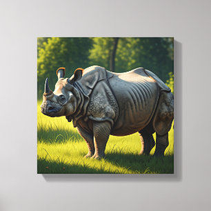 Kaziranga National Park Assam India Travel Canvas Print