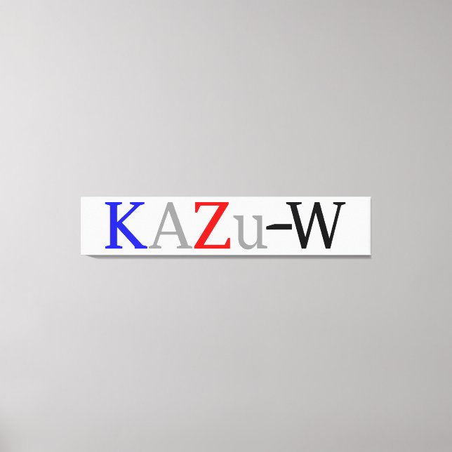 KAZu-W Canvas Print (Front)