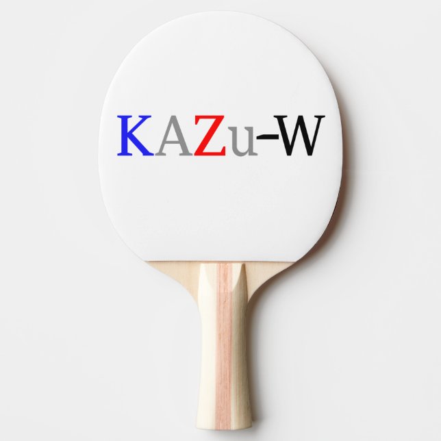 KAZu-W Ping Pong Paddle (Front)