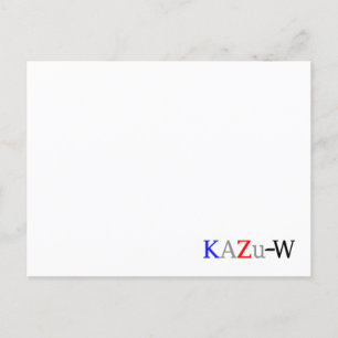 KAZu-W Postcard