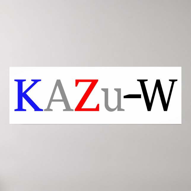 KAZu-W Poster (Front)
