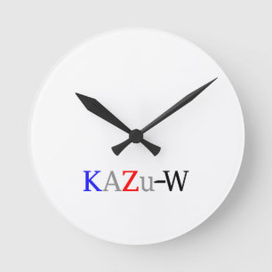 KAZu-W Round Clock