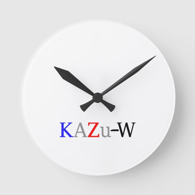 KAZu-W Round Clock (Front)