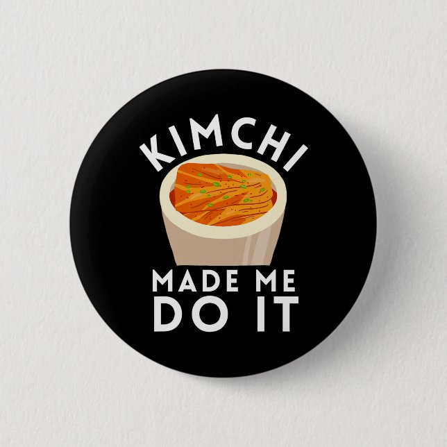 Kbbq Korean Bbq Kimchi Ramen  6 Cm Round Badge (Front)