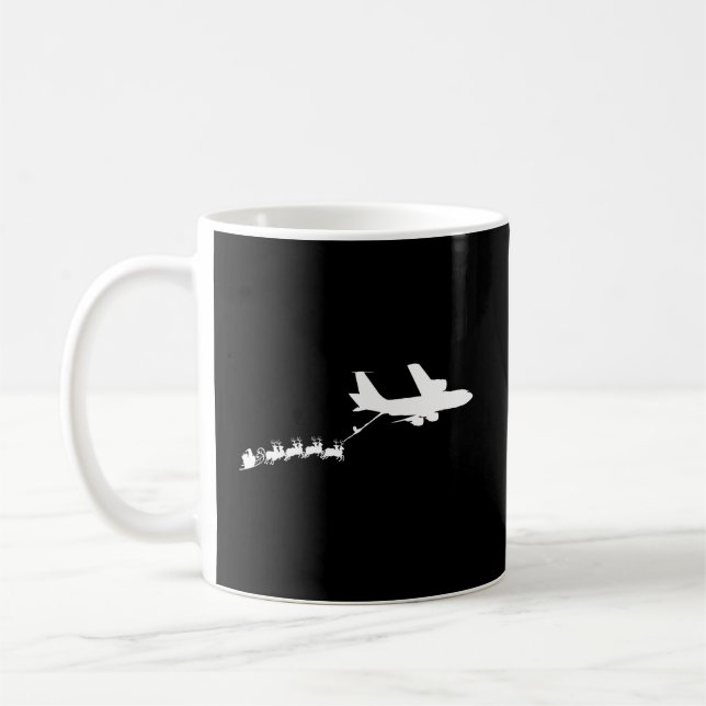 Kc135 Stratotanker Santa'S Sleigh Coffee Mug (Left)