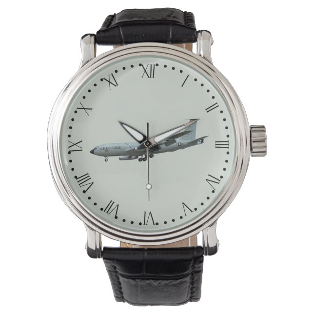 KC135A Stratotanker - roman and minutes dial Watch (Front)
