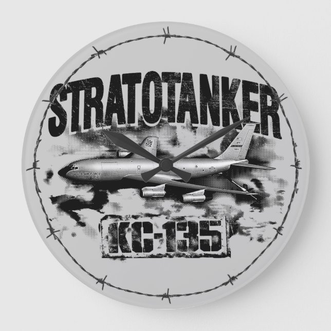 KC-135 Stratotanker Acrylic Wall Clock (Front)