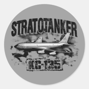 KC-135 Stratotanker Classic Round Sticker Sticker