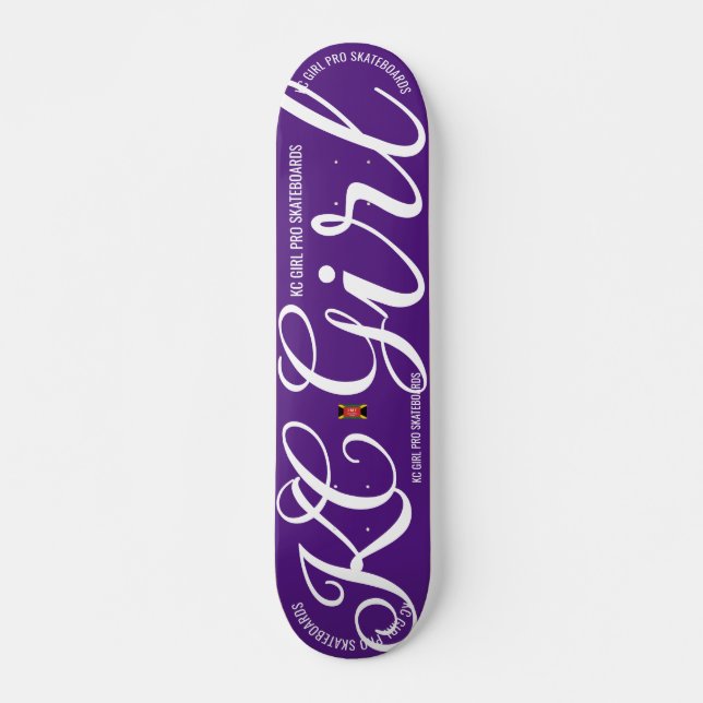 KC GIRL  7 3/4" Skateboard Deck (Front)