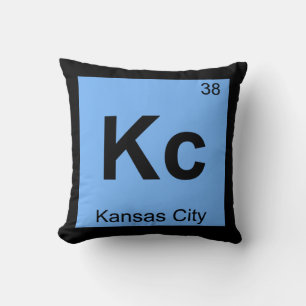 Kc - Kansas City Chemistry Periodic Table Symbol Cushion